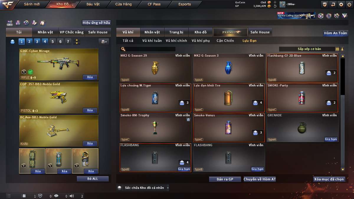 shop acc cf uy tin gia re